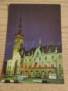 OLOMOUCKÁ RADNICE V NOCI, VETERÁNY, OKRES OLOMOUC, POHLEDNICE 1366