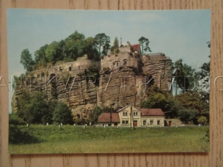 SKALNÍ STÁTNÍ HRAD SLOUP, OKRES ČESKÁ LÍPA, POHLEDNICE 1386