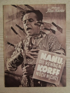 NANU, SIE KENNEN KORFF NOCH NICHT, H. RÜHMANN, V. JANSON, F. RASP, FILM NĚM. ŘÍŠE, FILM KURIER VBŠ Č. 2903