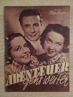 DOBRODRUŽSTVÍ POKRAČUJE, P. KEMP, J. HEESTERS, M. V. TASNADY, FILM NĚM. ŘÍŠE, FILM KURIER VBŠ Č. 2925