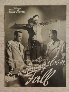 BEZNADĚJNÝ PŘÍPAD, J. JUGO, K. L. DIEHL, H. STELZER, FILM NĚM. ŘÍŠE, FILM KURIER VBŠ Č. 2931