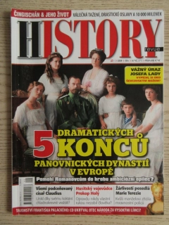 HISTORY REVUE 1/2016, ČASOPIS O HISTORII, 5 DRAMATICKÝCH KONCŮ PANOVNICKÝCH DYNASTIÍ V EVROPĚ