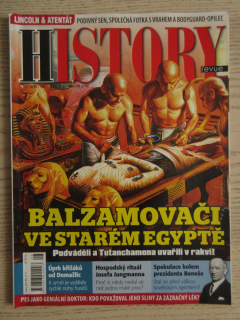 HISTORY REVUE 8/2016, ČASOPIS O HISTORII, BALZAMOVAČI VE STARÉM EGYPTĚ
