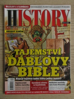 HISTORY REVUE 12/2022, ČASOPIS O HISTORII, TAJEMSTVÍ ĎÁBLOVY BIBLE: NAPSAL NEJVĚTŠÍ KNIHU SVĚTA JEDINÝ MNICH?