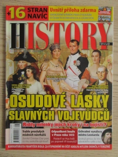 HISTORY REVUE 8/2023, ČASOPIS O HISTORII, OSUDOVÉ LÁSKY SLAVNÝCH VOJEVŮDCŮ