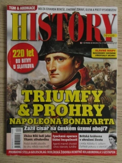 HISTORY REVUE 12/2025, ČASOPIS O HISTORII, TRIUMFY A PROHRY NAPOLEONA BONAPARTA