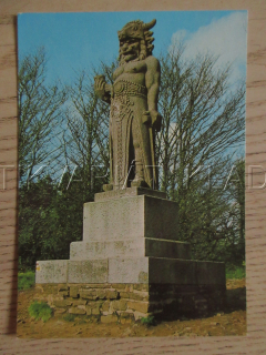 RADHOŠŤSKÉ BESKYDY, SOCHA RADEGASTA, OKRES VSETÍN, POHLEDNICE 1442