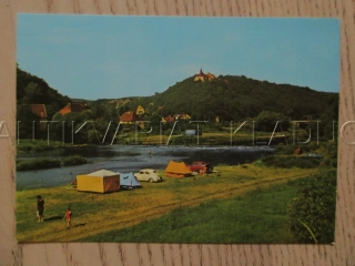 NIŽBOR, REKREAČNÍ STŘEDISKO NA BEROUNCE, VETERÁN - RENAULT?, OKRES BEROUN, POHLEDNICE 1474