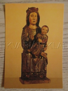 MADONA, HRAD BÍTOV, KOSTEL NANEBEVZETÍ P. MARIE - BÍTOVSKÁ MADONA, OKRES ZNOJMO, POHLEDNICE 1487