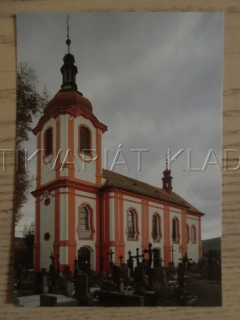 STARÝ KNÍN, FARNÍ KOSTEL SV. FRANTIŠKA Z ASSISI, OKRES PŘÍBRAM, POHLEDNICE 1497