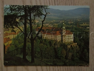 DĚČÍN, POHLED NA DĚČÍNSKÝ ZÁMEK S PASTÝŘSKÉ STĚNY, OKRES DĚČÍN, POHLEDNICE 1507