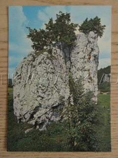 MORAVSKÝ KRAS, SKALNÍ ÚTVAR HŘEBENÁČ, OKRES BLANSKO, LEZECTVÍ, POHLEDNICE 1515