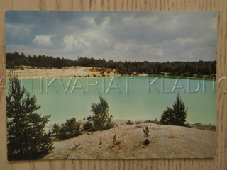 VELKÝ LUH, JEZERO NA MÍSTĚ KAOLINOVÝCH LOMŮ, OKRES CHEB, POHLEDNICE 1520
