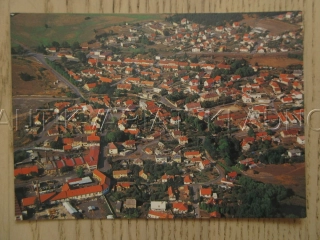 STARÁ HUŤ, POHLED NA OBEC, OKRES PŘÍBRAM, POHLEDNICE 1525