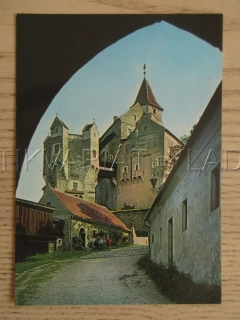PERNŠTEJN, STÁTNÍ HRAD, PRŮHLED GOTICKOU BRANOU, OKRES CHOMUTOV, POHLEDNICE 1532