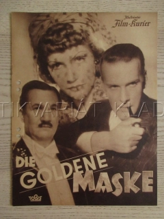 ZLATÁ MASKA, A. MATTERSTOCK, R. GODDEN, H. WEISSNER, FILM NĚM. ŘÍŠE, FILM KURIER VBŠ Č. 2992