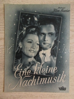 MOZARTOVA CESTA DO PRAHY, H. STELZER, CH. MARDAYN, O. ENGEL, FILM NĚM. ŘÍŠE, FILM KURIER VBŠ Č. 3028
