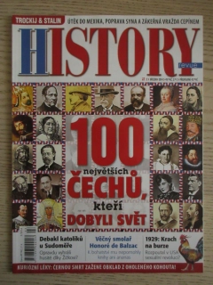 HISTORY REVUE 3/2014, ČASOPIS O HISTORII, 100 NEJVĚTŠÍCH ČECHŮ, KTEŘÍ DOBYLI SVĚT