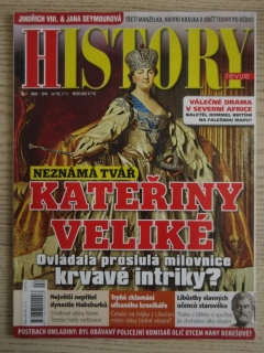 HISTORY REVUE 2/2018, ČASOPIS O HISTORII, NEZNÁMÁ TVÁŘ KATEŘINY VELIKÉ