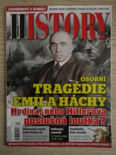 HISTORY REVUE 4/2018, ČASOPIS O HISTORII, OSOBNÍ TRAGÉDIE EMILA HÁCHY