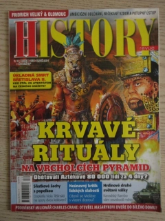 HISTORY REVUE 12/2018, ČASOPIS O HISTORII, KRVAVÉ RITUÁLY NA VRCHOLCÍCH PYRAMID
