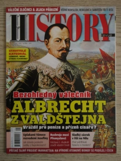 HISTORY REVUE 1/2019, ČASOPIS O HISTORII, BEZOHLEDNÝ VÁLEČNÍK ALBRECHT Z VALDŠTEJNA
