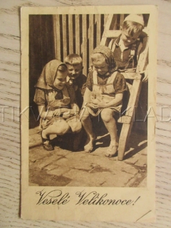 VESELÉ VELIKONOCE, DĚTI, POHLEDNICE 1560