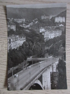 KARLOVY VARY, POHLED Z MĚSTSKÉ ČTVRTI, OKRES KARLOVY VARY, POHLEDNICE 1749