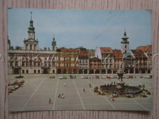 ČESKÉ BUDĚJOVICE, NÁMĚSTÍ S BAROKNÍ RADNICÍ A SAMSONOVOU KAŠNOU, OKRES KLADNO, POHLEDNICE 1763