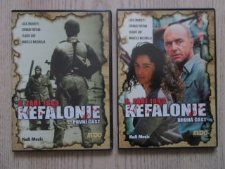KEFALONIE, L. ZINGARETTI, C. FORTUNA, 8. ZÁŘÍ 1943, ČÁST 1+2, DVD FILM VÁLKA