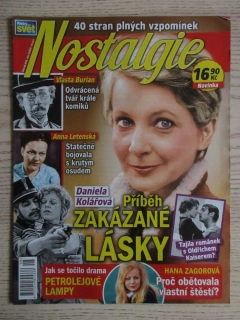 NOSTALGIE, PESTRÝ SVĚT, DANIELA KOVÁŘOVÁ, VLASTA BURIAN, HANA ZAGOROVÁ, 08/2018