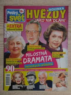 HVĚZDY JAKO NA DLANI, PESTRÝ SVĚT, JAROMÍR HANZLÍK, STELLA ZÁZVORKOVÁ, JIŘINA JIRÁSKOVÁ, VLASTA BURIANA, 1/2016
