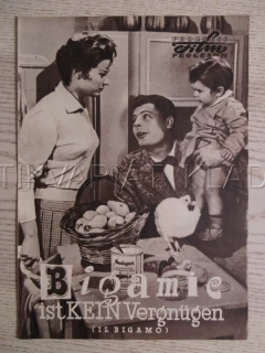 MANŽEL DVOU ŽEN, IL BIGAMO, M. MASTROIANNI, FILM IT, BIO PROGRAM ČŠ-2 Č. 211