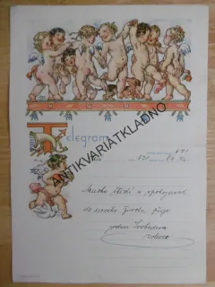 TELEGRAM, MFK, KVĚCHOVÁ,  1947
