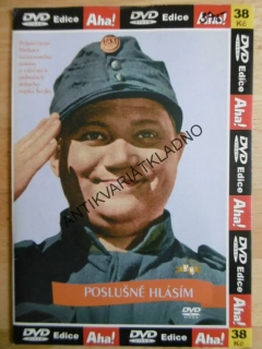 POSLUŠNĚ HLÁSÍM,ŠVEJK, DVD FILM  ČR