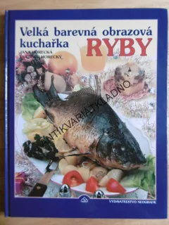VELKÁ BAREVNÁ OBRAZOVÁ KUCHAŘKA, RYBY, HORECKÁ, **an