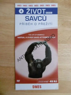 ŽIVOT SAVCŮ, PŘÍBĚH O PŘEŽITÍ 4., BBC, DVD FILM DOKUMENT
