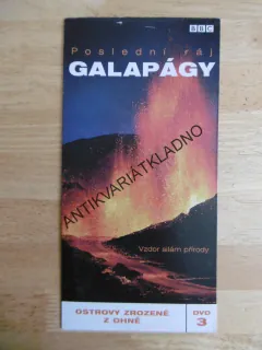 POSLEDNÍ RÁJ, GALAPÁGY, 3., BBC, DVD FILM DOKUMENT