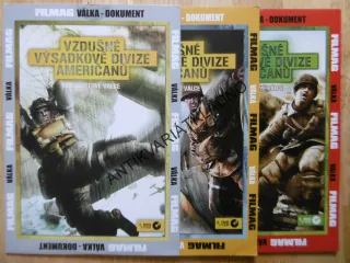 VZDUŠNÉ VÝSADKOVÉ DIVIZE AMERIČANŮ,1-3, DOKUMENT DVD FILM 2.SVĚT.VÁLKA
