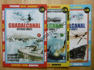 GUADALCANAL, OSTROV SMRTI, 1.-3.,DOKUMENT DVD FILM 2.SVĚT.VÁLKA
