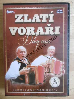ZLATÍ VORAŘI DÍKY VÁM, HELIGONKY, 3 X DVD HUDBA