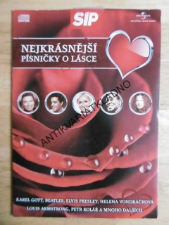 NEJKRÁSNĚJŠÍ PÍSNIČKY O LÁSCE, KAREL GOTT, BEATLES, ELVIS PRESLEY,VONDRÁČKOVÁ, AJ., CD