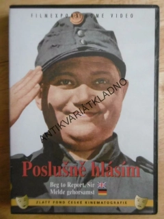 POSLUŠNĚ HLÁSÍM,ŠVEJK, DVD FILM  ČR