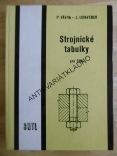 STROJNICKÉ TABULKY PRO SOU, VÁVRA, LEINVEBER, **an