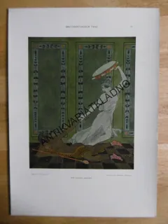 DEKORATIVNÍ TISK 1915 - TANENČICE, MUŽ A  ŽENA, EROTIKA AKT
