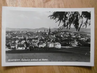 KLATOVY, CELKOVÝ POHLED OD HŮRKY, OKR. KLATOVY