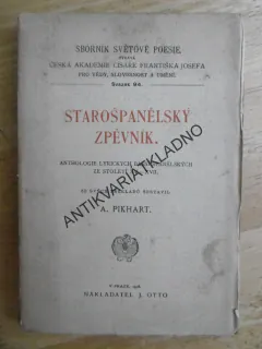 STAROŠPANĚLSKÝ ZPĚVNÍK, SBORNÍK SVĚTOVÉ POEZIE, SV. 94. 