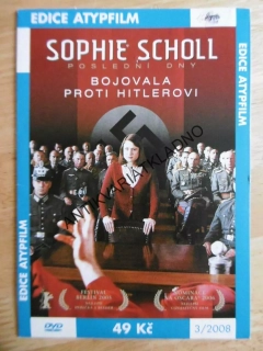 BOJOVALA PROTI HITLEROVI, SOPHIE SCHOLL POSLEDNÍ DNY, DVD FILM 