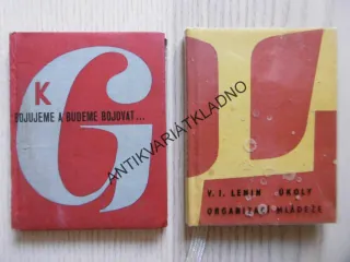 ÚKOLY ORGANIZACÍ MLÁDEŽE, V.I.LENIN, KG BOJUJEME A BUDEME BOJOVAT, KLEMENT GOTWALD, 1961, MINIKNIHA