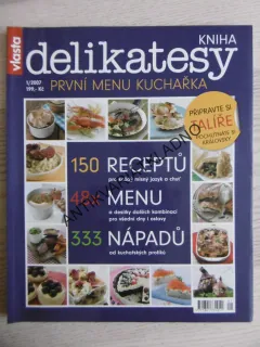 KNIHA DELIKATESY, PRVNÍ MENU KUCHAŘKA, **an